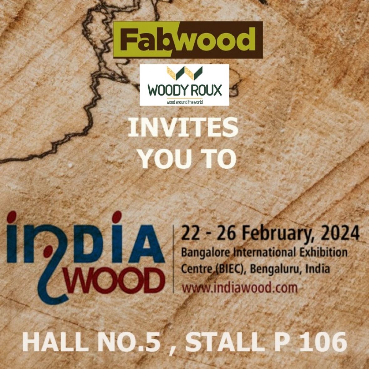 affiche Salon India wood